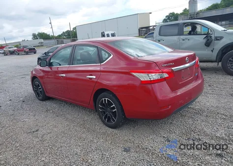 2014 Nissan Sentra S z USA, uszkodzony, nr VIN 3N1AB7APXEL628504
